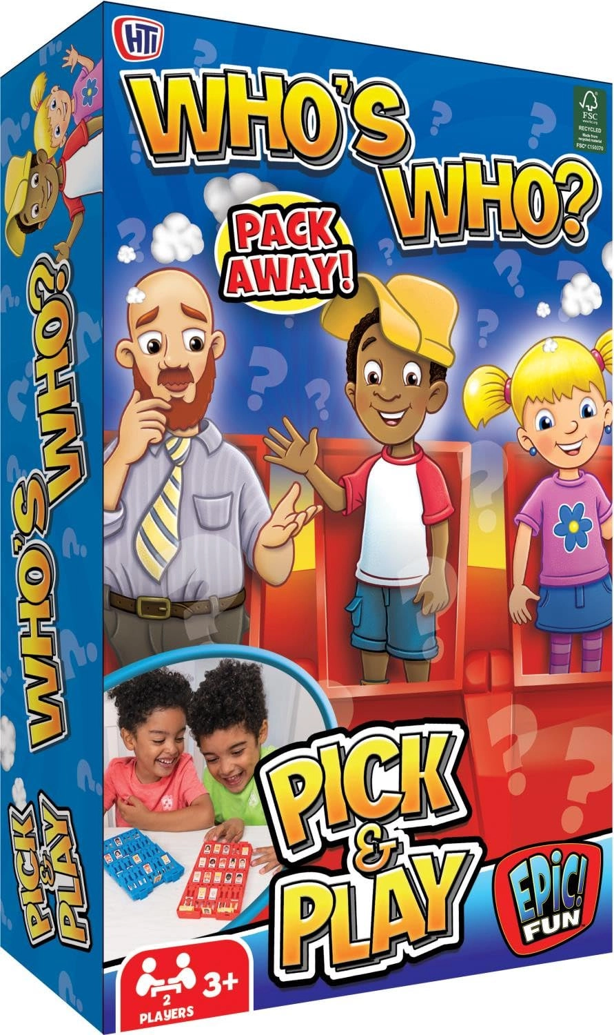 HTI WHO'S WHO PICK & PLAY GAME - Suitable for ages 3 and up English
