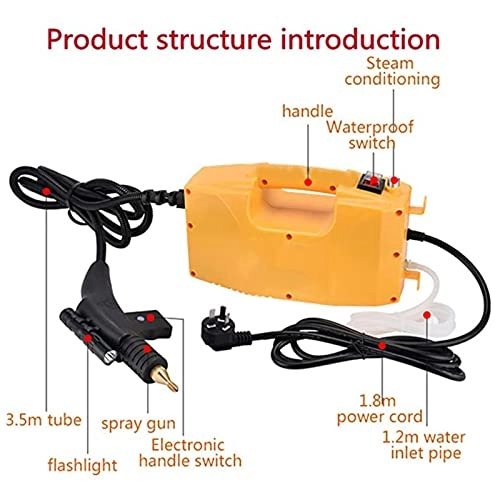 Portable Handheld Steam Vacuum Cleaner - 3000W High Temperature High Pressure Steam