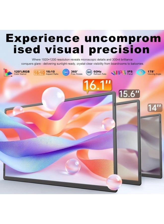 Portable Laptop Monitor Extender - V2-N2 16.1 Inches 1920 x 1200