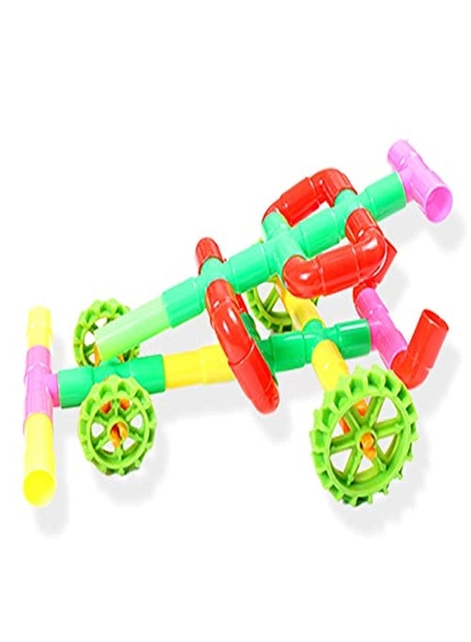 Hexa Building Blocks - 90 pcs Hexagon Block, 85 pcs Pipe Block