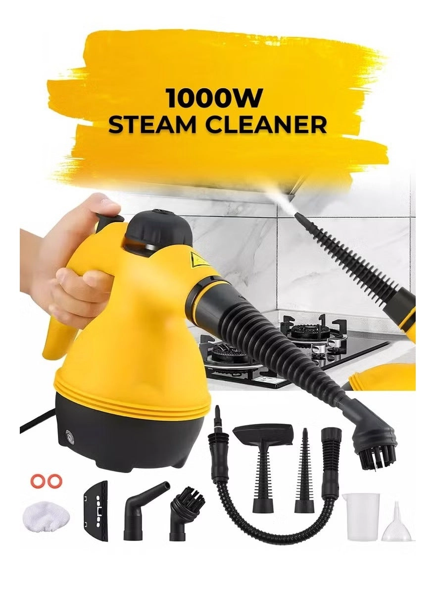 High-Pressure Steam Cleaner - Multi-Purpose Multiple Brush Attachments