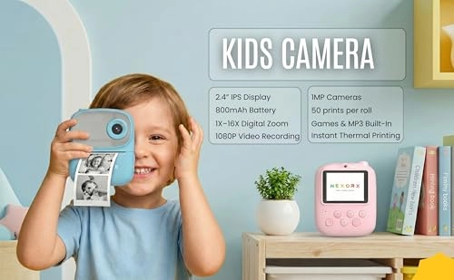 FunFoto - 1080P Dual HD 2.4-inch IPS Thermal Printing