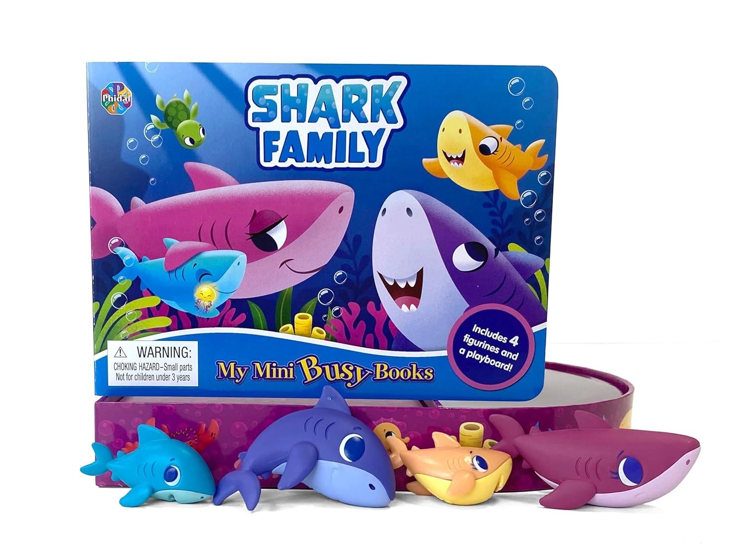 Shark Family My Mini Busy Board Book - 3 years+