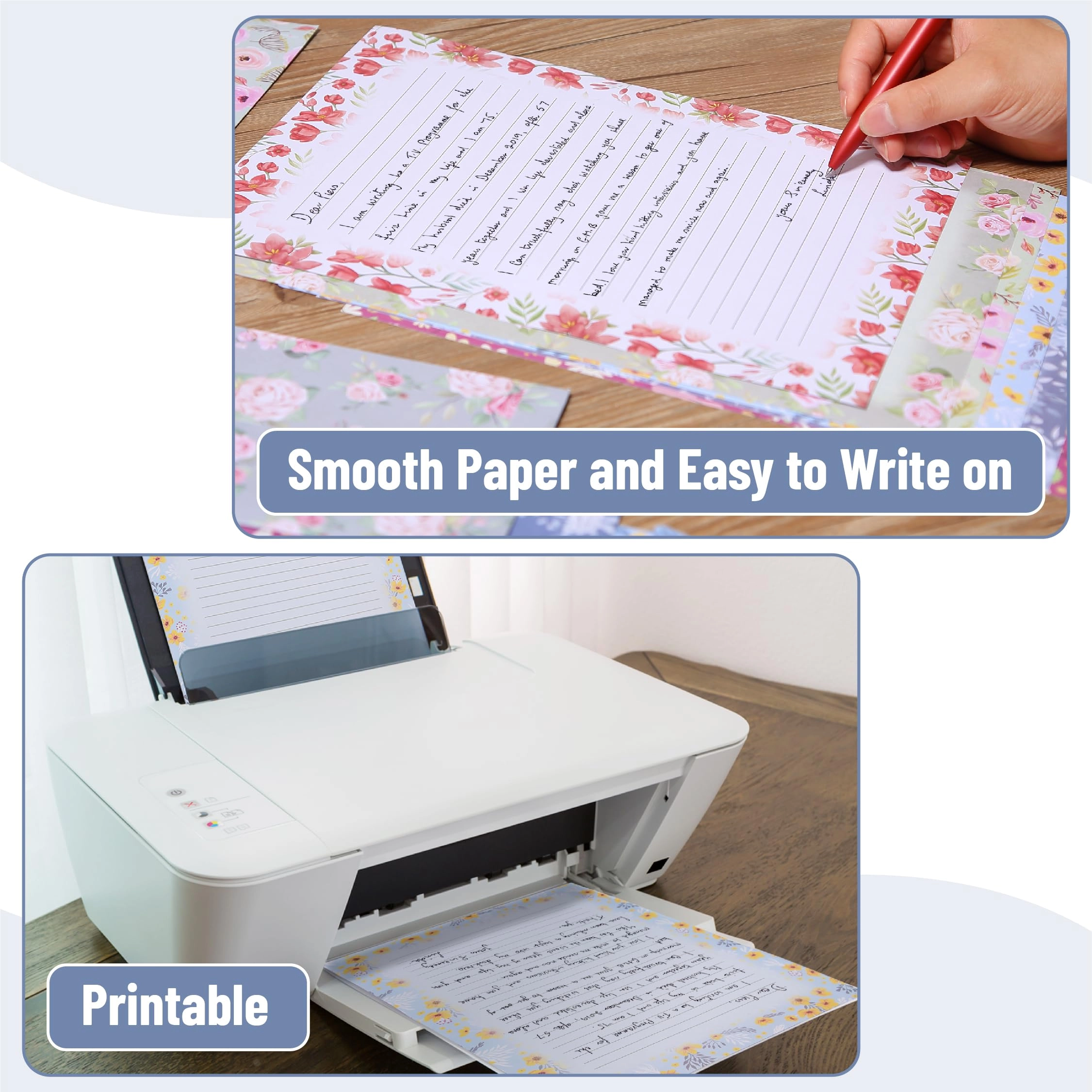 Letter Set - 30 Sheets 18 Envelopes Lined