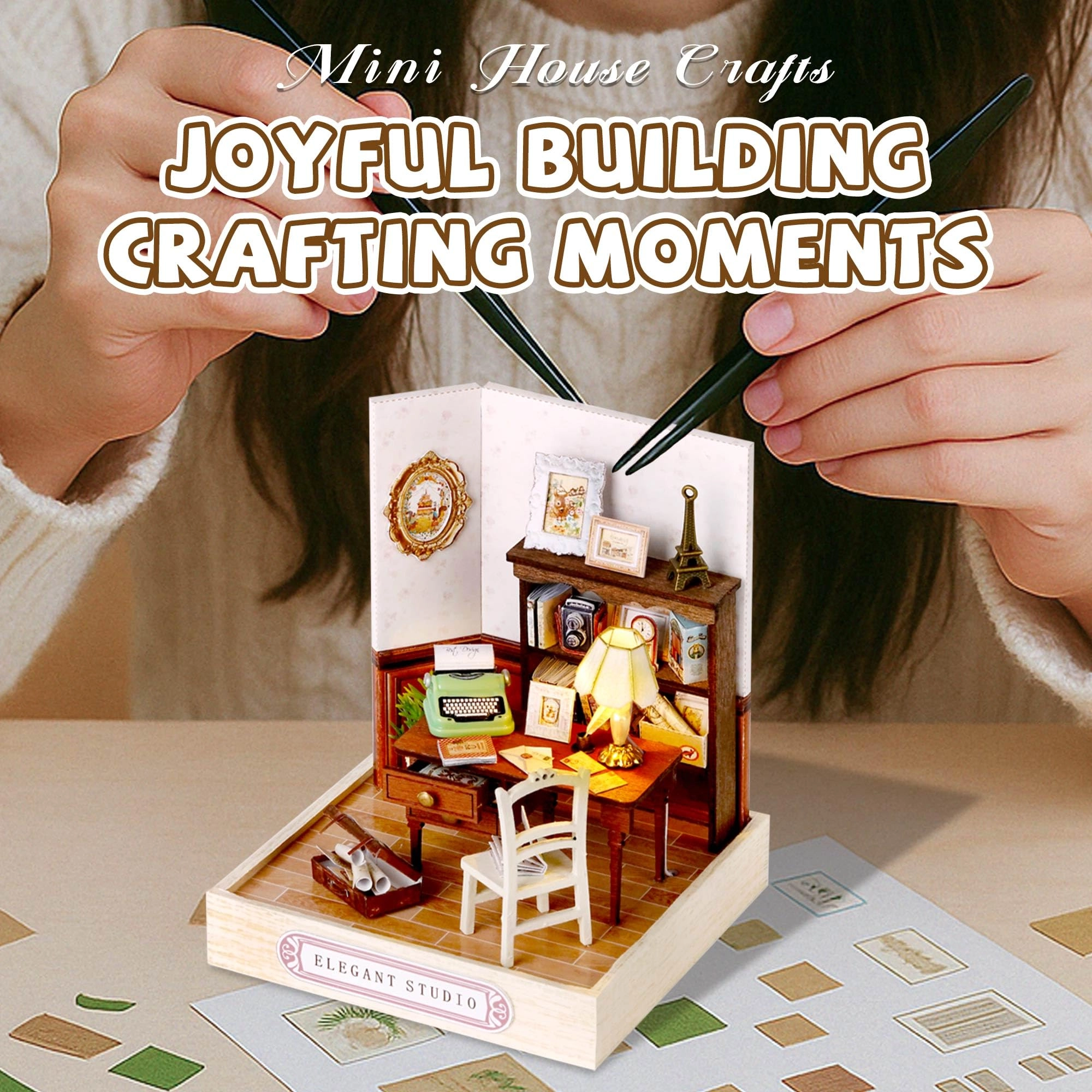 DIY Miniature House Kit - Vintage Coffee Shop