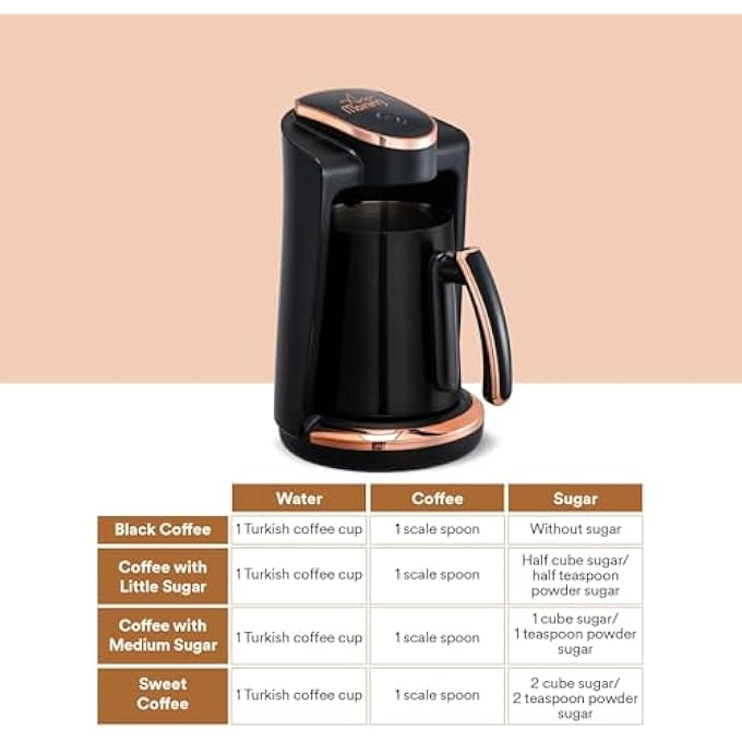 Turkish Coffee Maker With Pot - 4 CUPS 250 ml