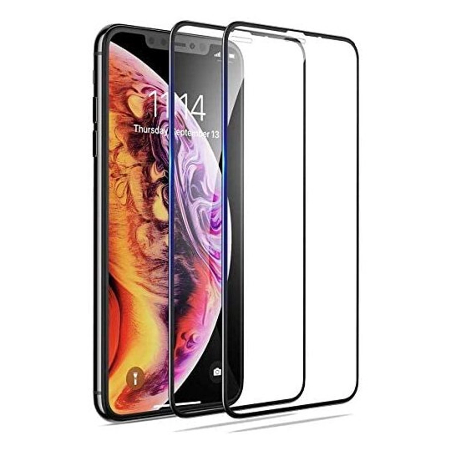 Inet Scratch Resistant Tempered Glass Screen Protector + Back Protector for iPhone 11 Pro Max