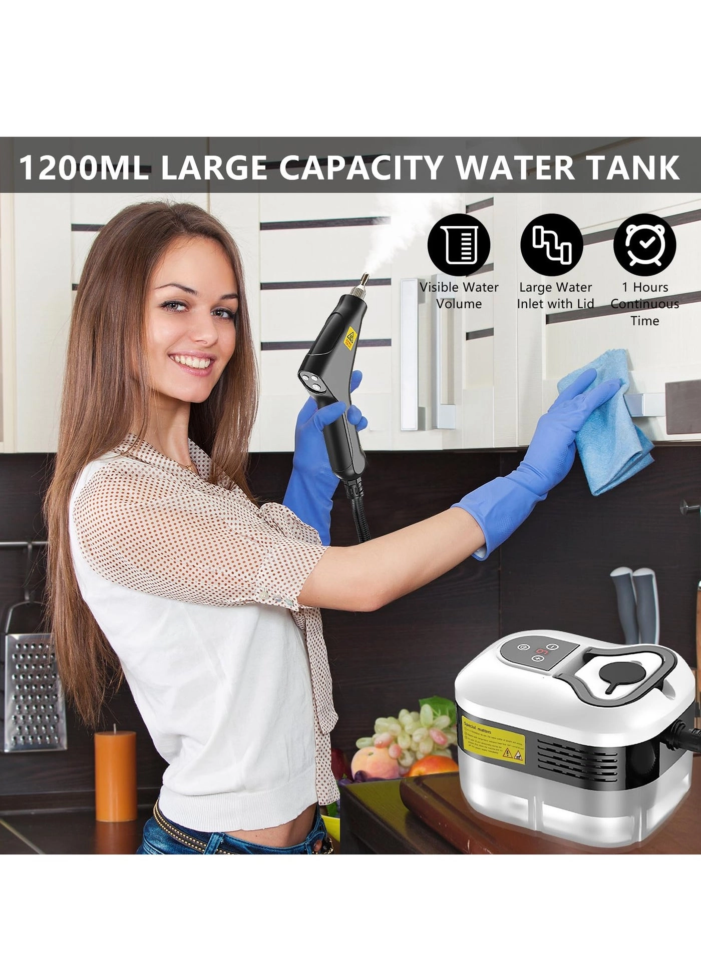 Steam Cleaner - 4.5 BAR 1500ml