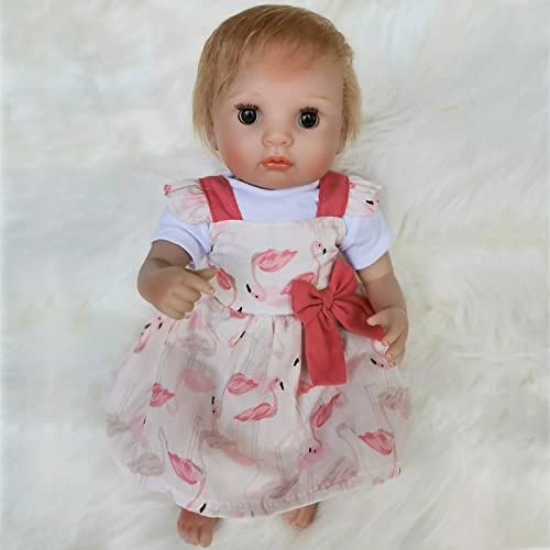 Reborn Baby Doll - 16 Inch Vinyl Cotton Body Pink