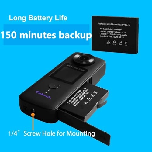 Dual Screen Hand-Held Action Camera - 4K 30FPS