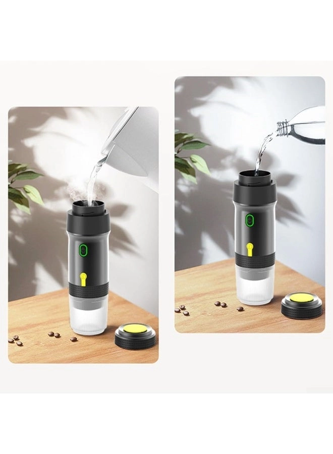 Portable Coffee Maker - Manual Battery Powered Ground Coffee & Nespresso-compatible