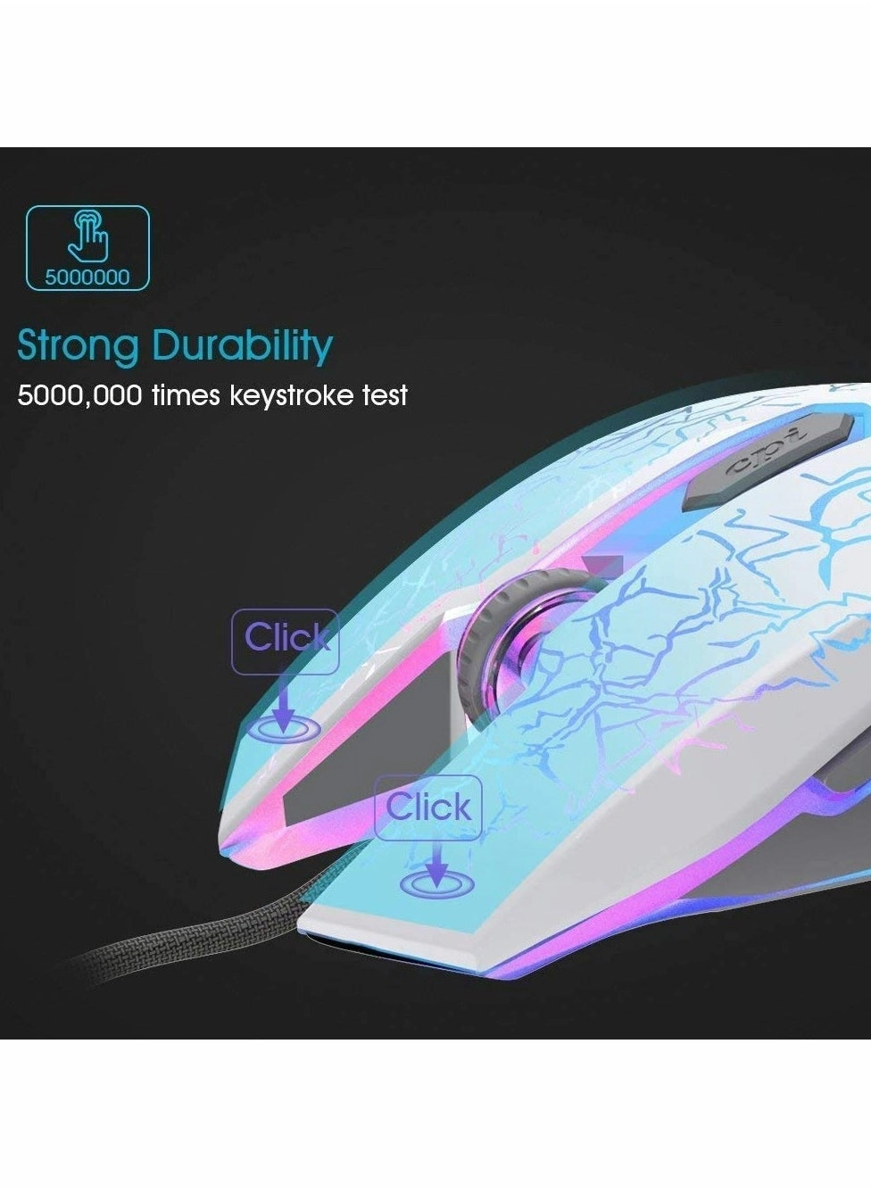 MC Saite A70 RGB Gaming Mouse - Wired