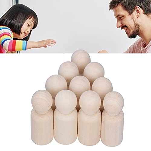 Wooden Peg Figure - 10 pieces