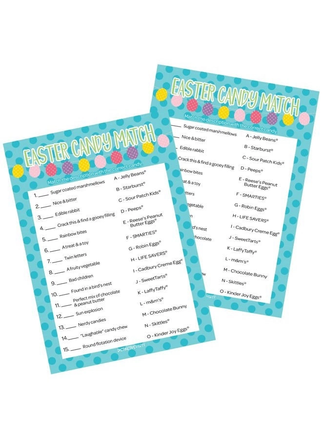 DISTINCTIVS Easter Candy Match - 25 Player Cards