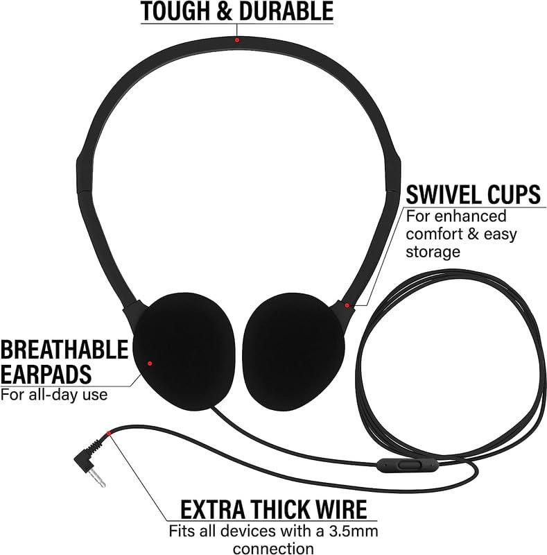 Bulk Headphones with Microphone Wired Headphone