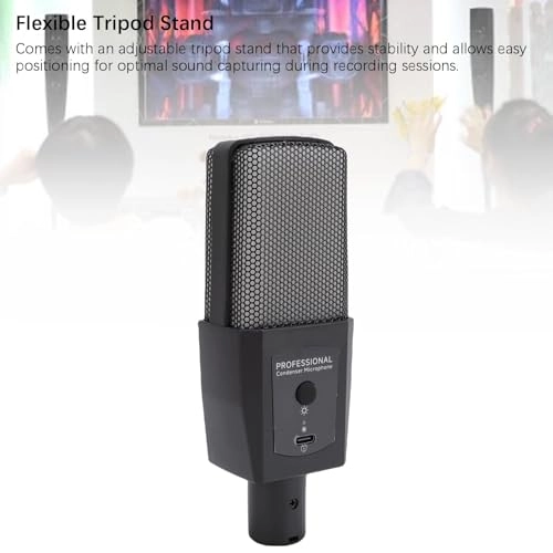 USB Condenser Microphone USB Microphone - RGB Light 192K/24bit Plug and Play