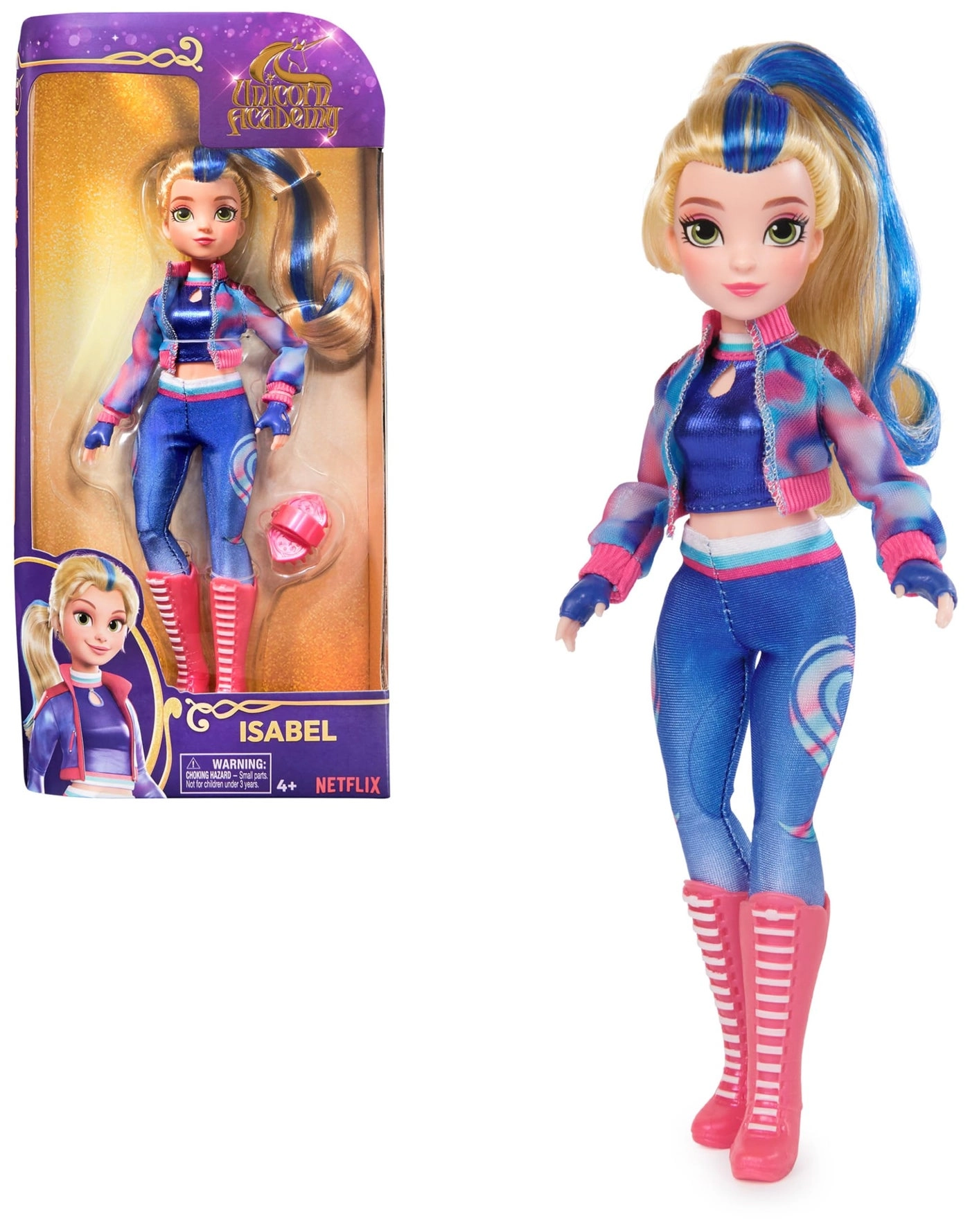 Unicorn Academy Isabel Doll - 9.5″ 5 Accessories Ages 4+