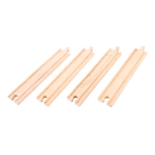 Bigjigs Rail Long Straights - Pack of 4
