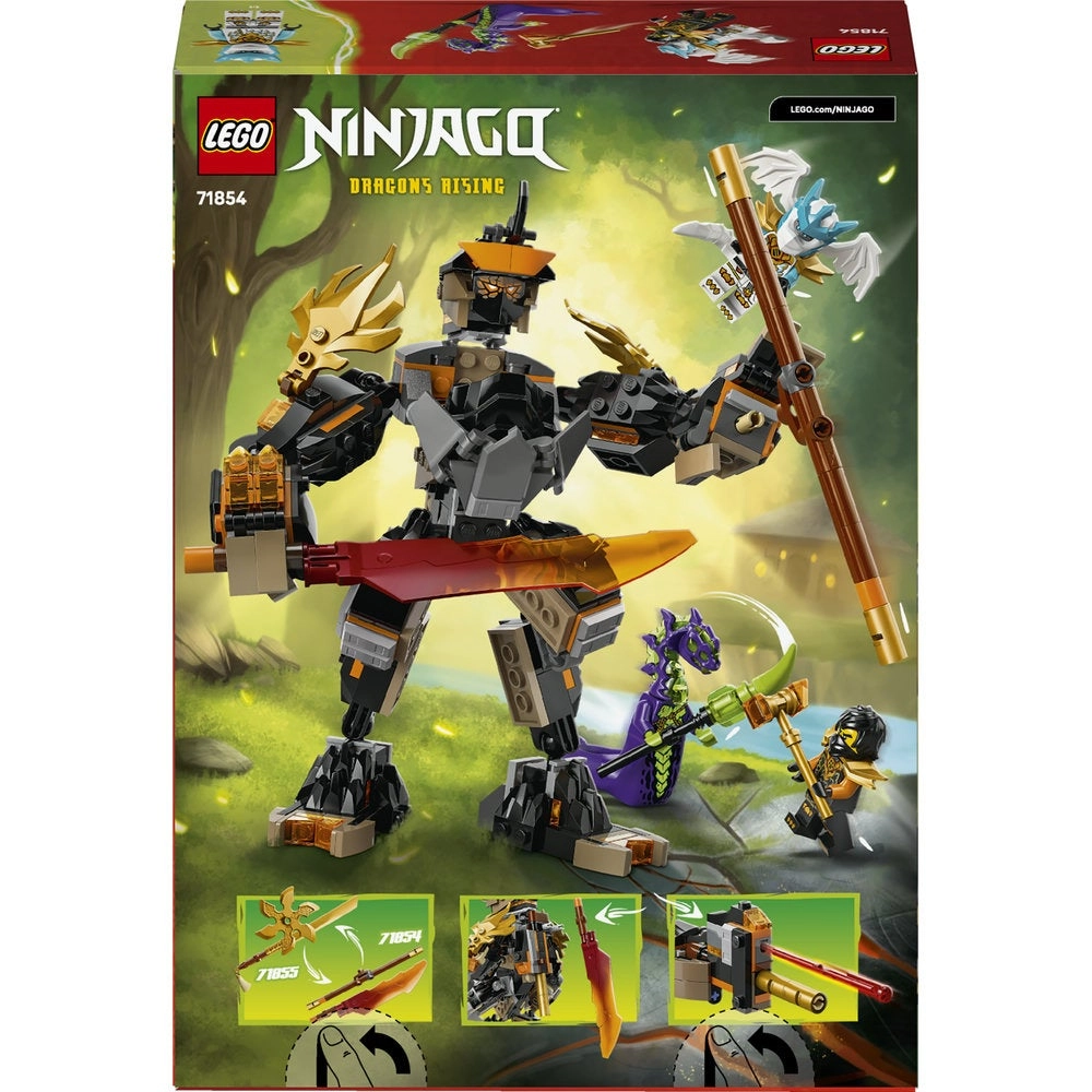 NINJAGO Cole's Mission Mech & Dragon Zane (71854)