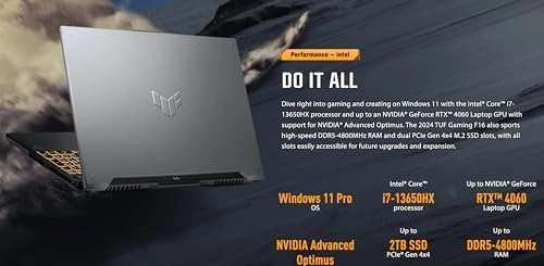 TUF Gaming F16 - 16'' i7-13650HX 64GB DDR5 1TB SSD