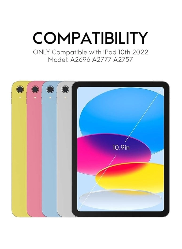 Keyboard Case with Smart Trackpad and Pencil Holder for iPad 10th Generation 10.9-inch (2022)