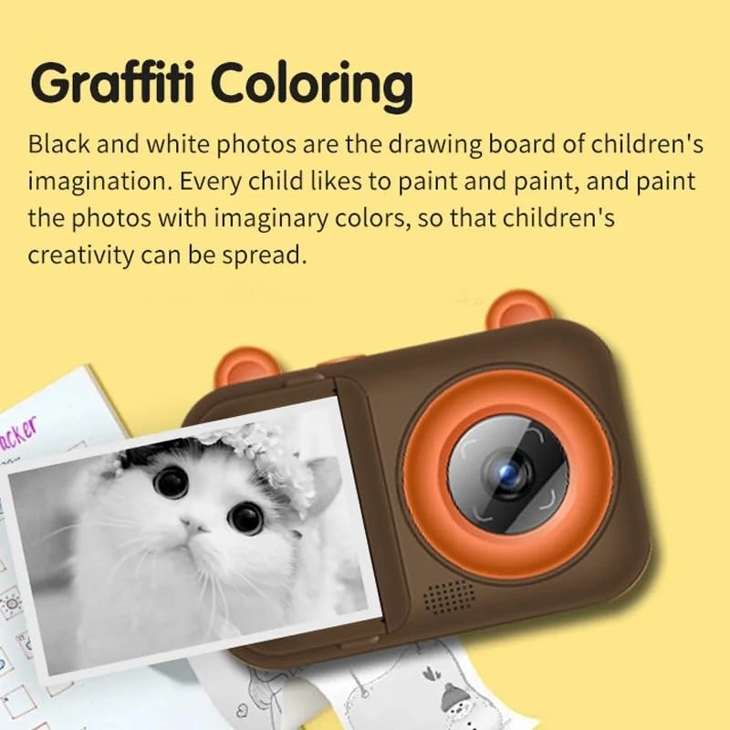 Kids Print Camera - 1080P 48MP 2.4-inch