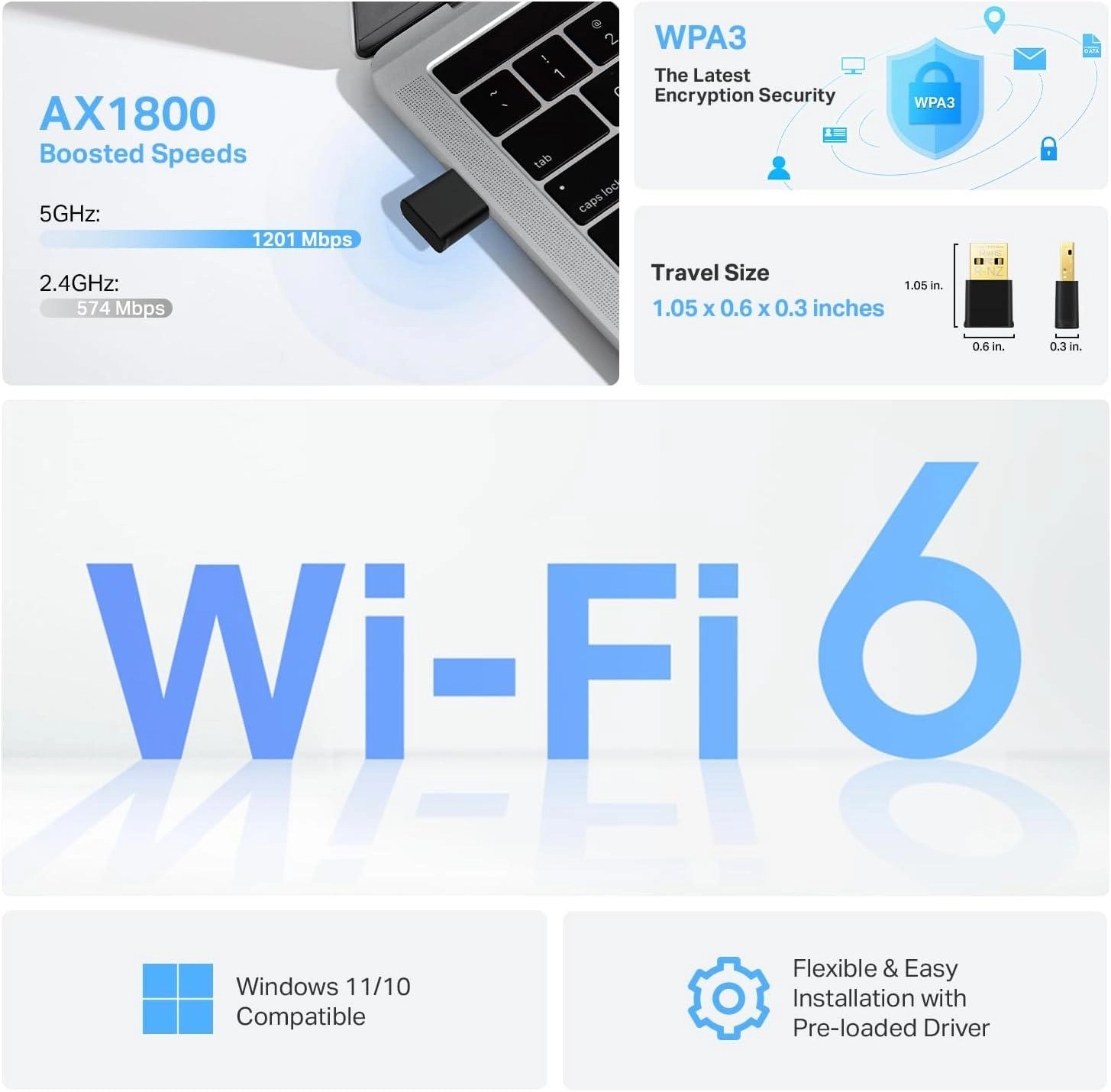 Archer TX20U Nano - Wi-Fi 6 USB Wireless