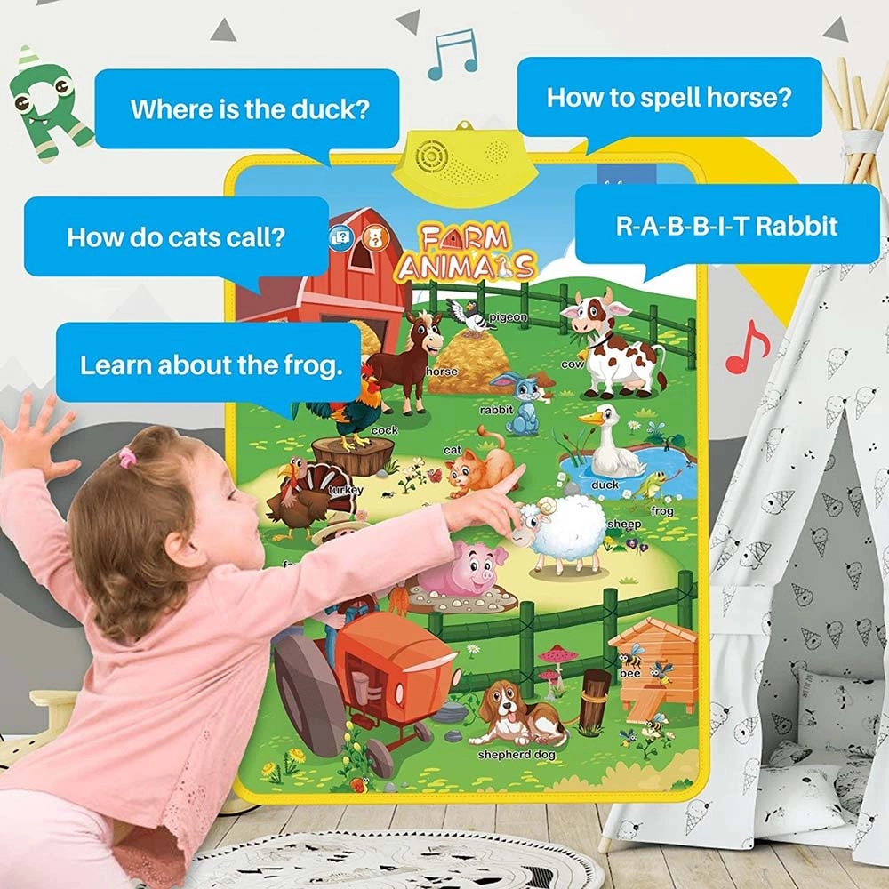 Talking Poster - Farm Animals 42 x 14 x 4 cm