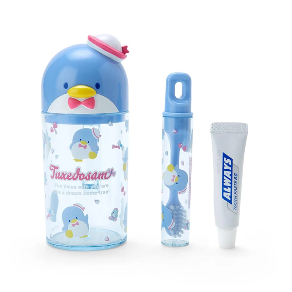Sanrio Toothbrush - Tuxedo Sam Soft + Cup