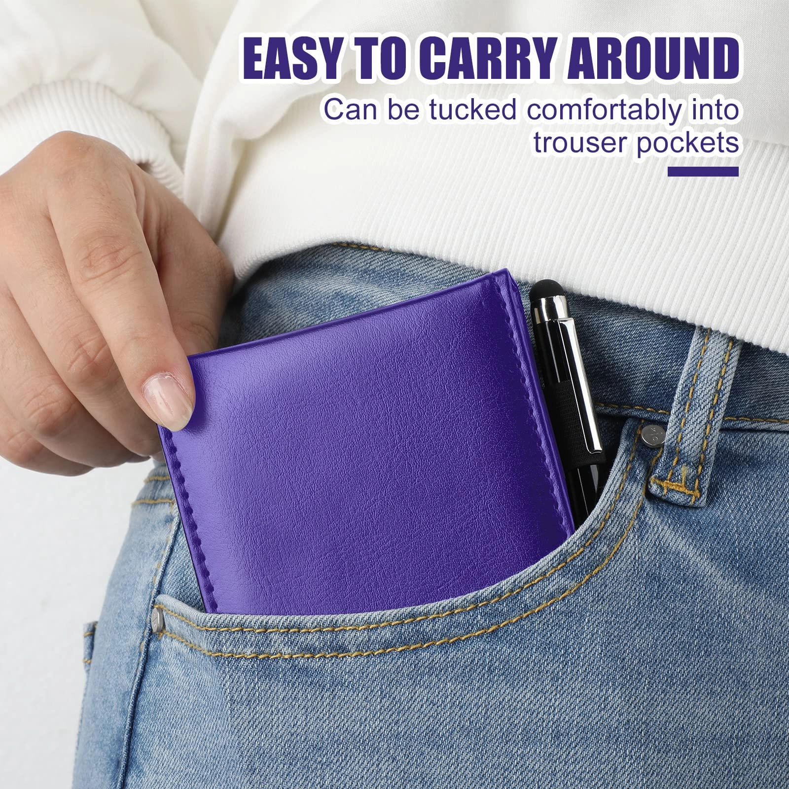 Mini Pocket Notepad Holder - 50 Lined Sheets 10 Pcs