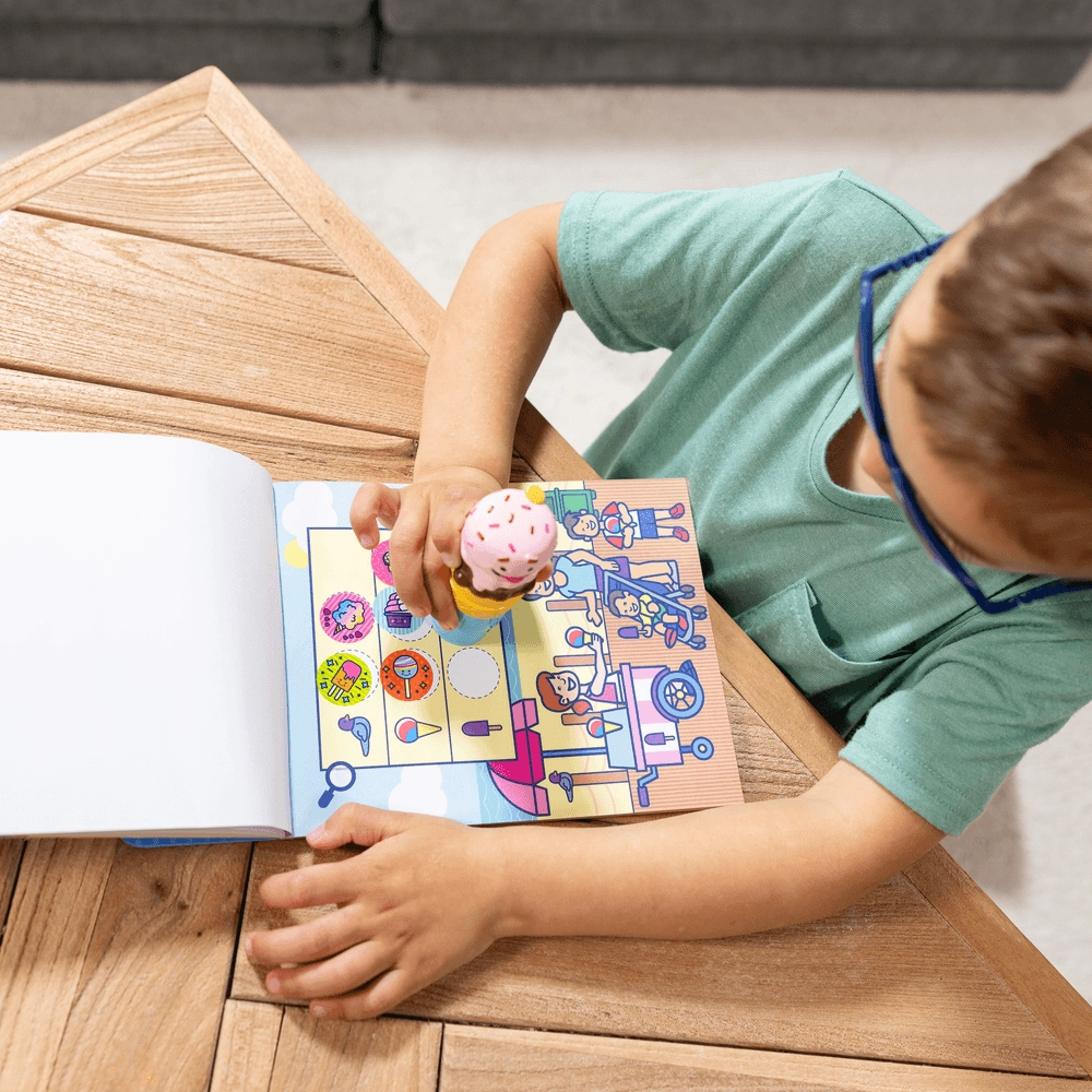 Ice Cream Activity Sticker Book Sticker Stamper 300 pcs