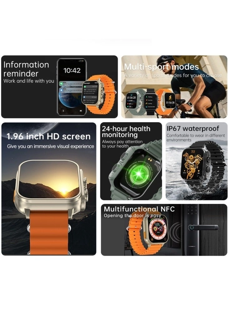 N22 - 1.96 inch Color Screen 2 in 1 Smart Watch And TWS Headphone