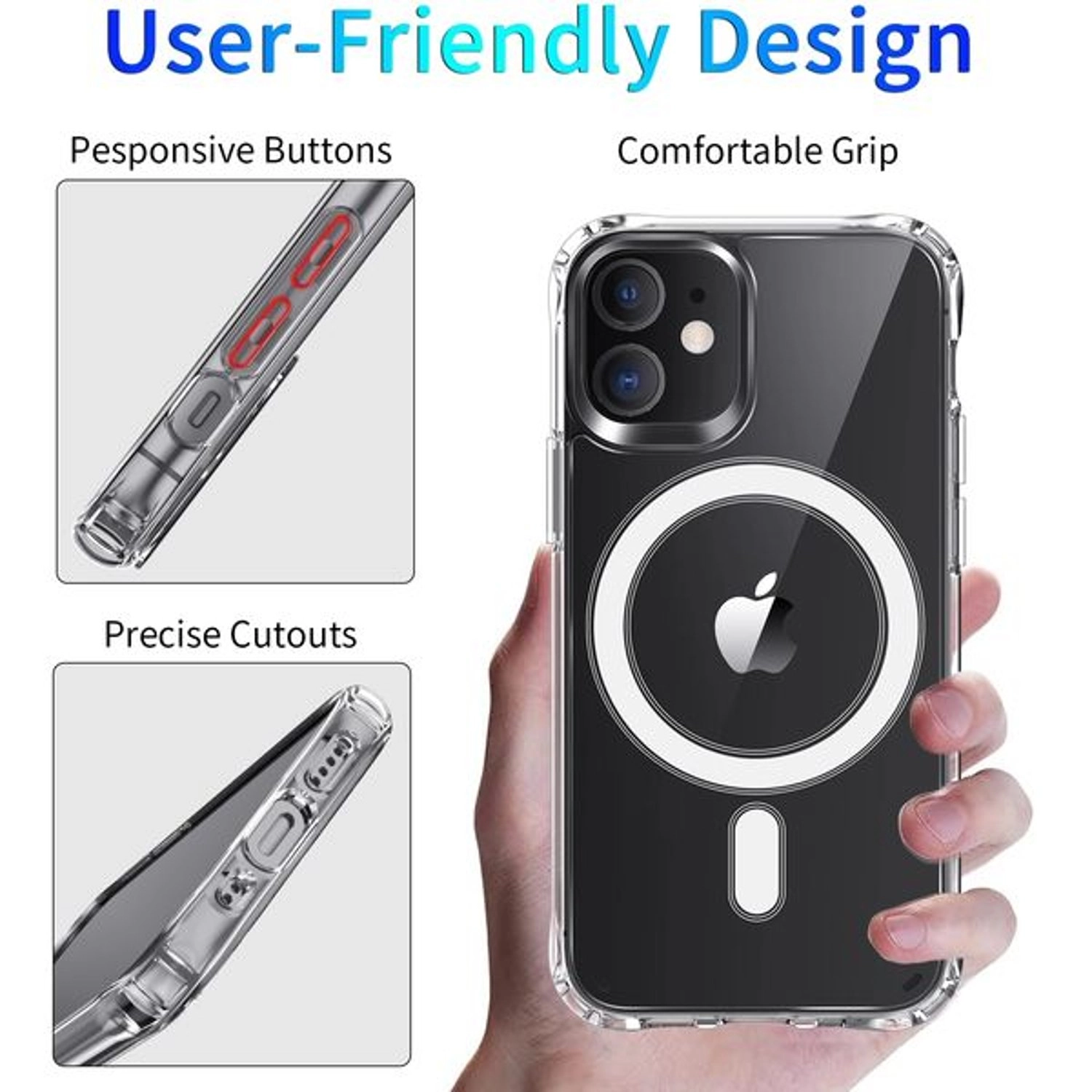 Magsafe Case Screen Protector for iPhone 12 Pro - TPU+PC+Magnet