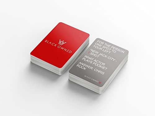 Black People Trivia Card Game - English 21 years and up 100 pieces