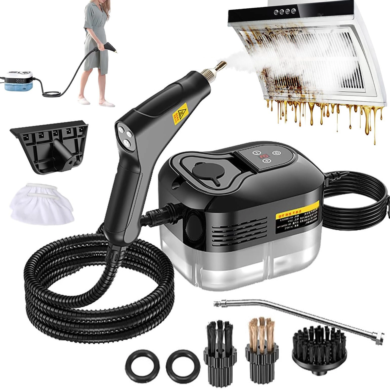 High-Pressure Steam Cleaner - 4.5 bar 1.2L