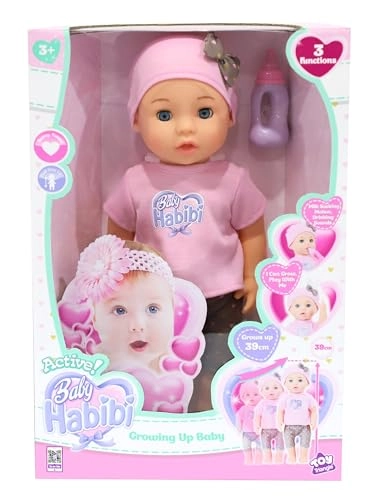 Baby Habibi Growing Up Baby - 3 Functions Pink Ages 3+