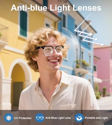 AI Smart Glasses - 116 Languages Bluetooth 5.4 UV400