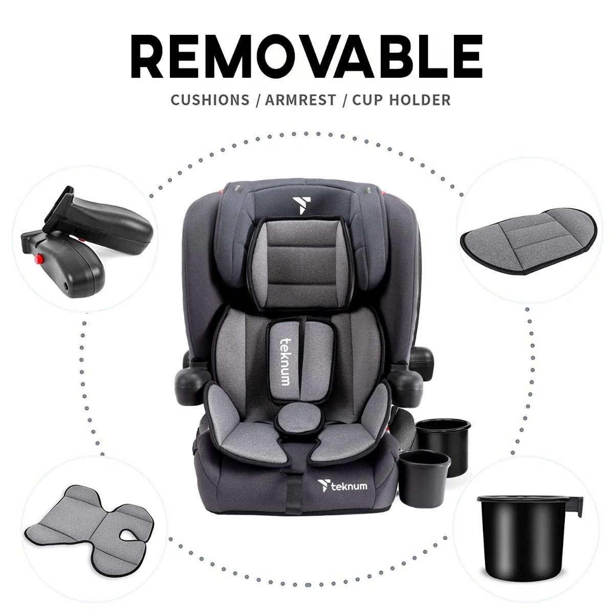 Pack And Go Foldable Car Seat - Group 1/2/3 (9-36Kg)