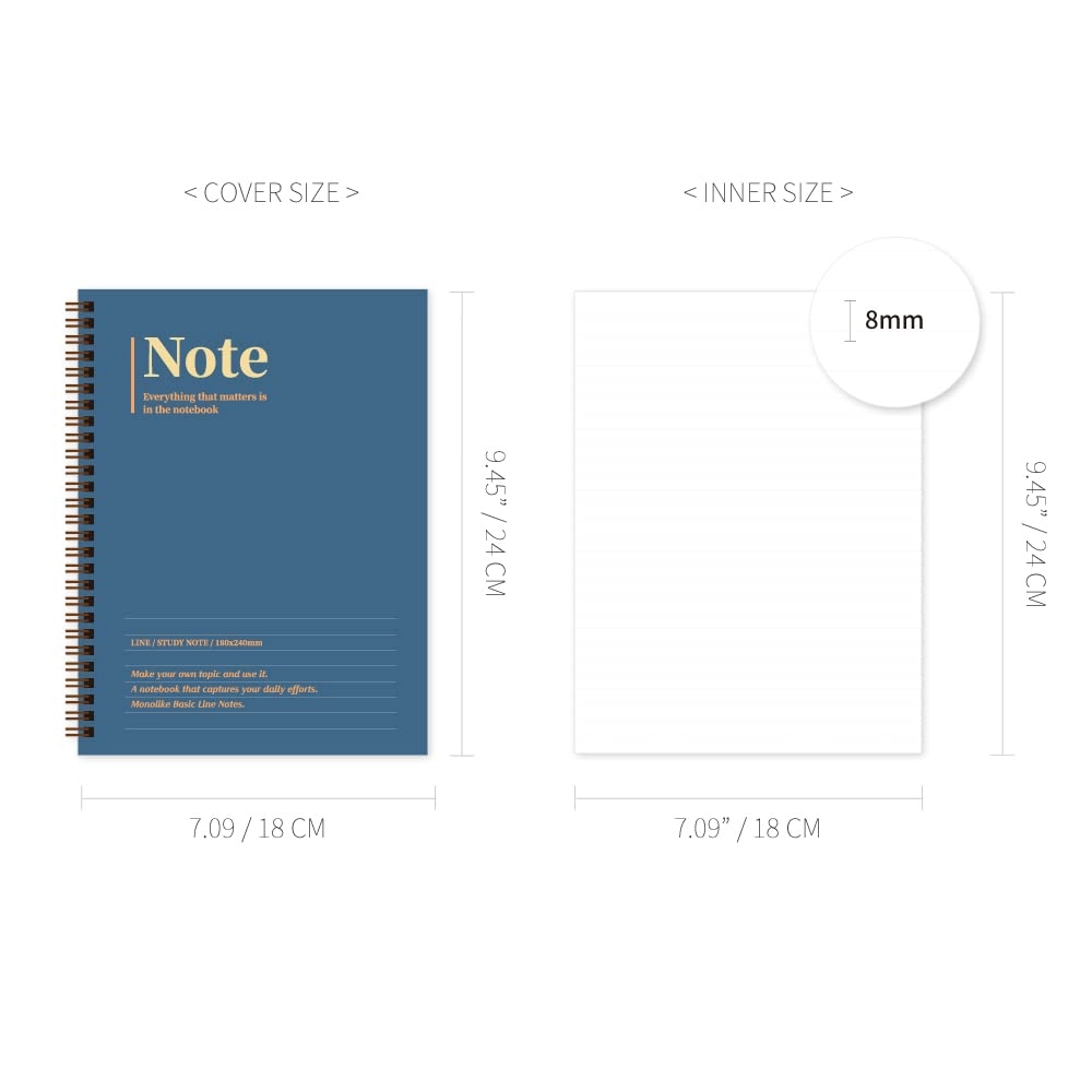 Archive A5 Spiral - Lined 98 Pages