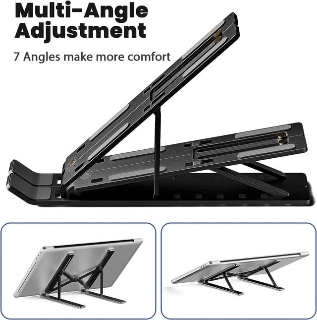 Laptop Cooler - Portable Foldable Aluminum Stand