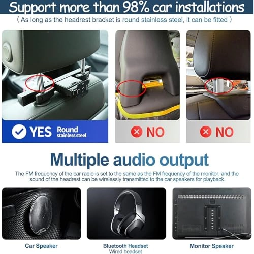 Car Headrest Video Players - 13.3 inch