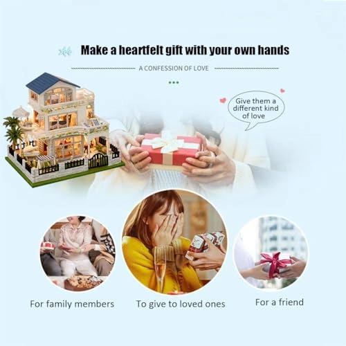 Miniature Wooden Dollhouse