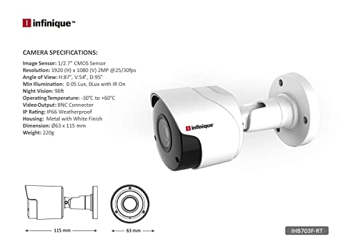 2MP Hybrid 8Ch DVR Kit - 4 Cameras