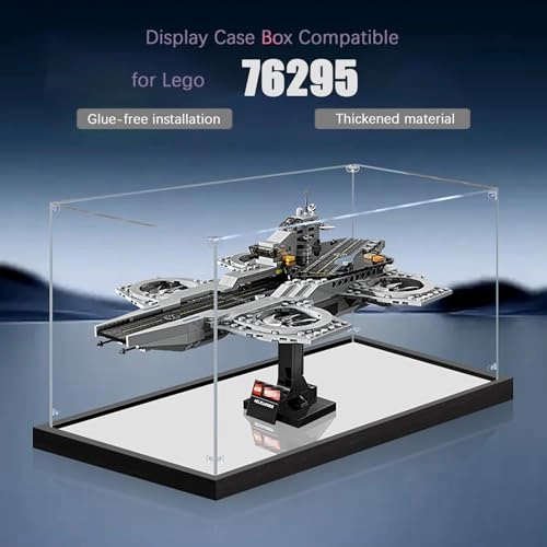Display Case for Lego 76295 Helicarrier - 40x29x17 CM 3mm Transparent