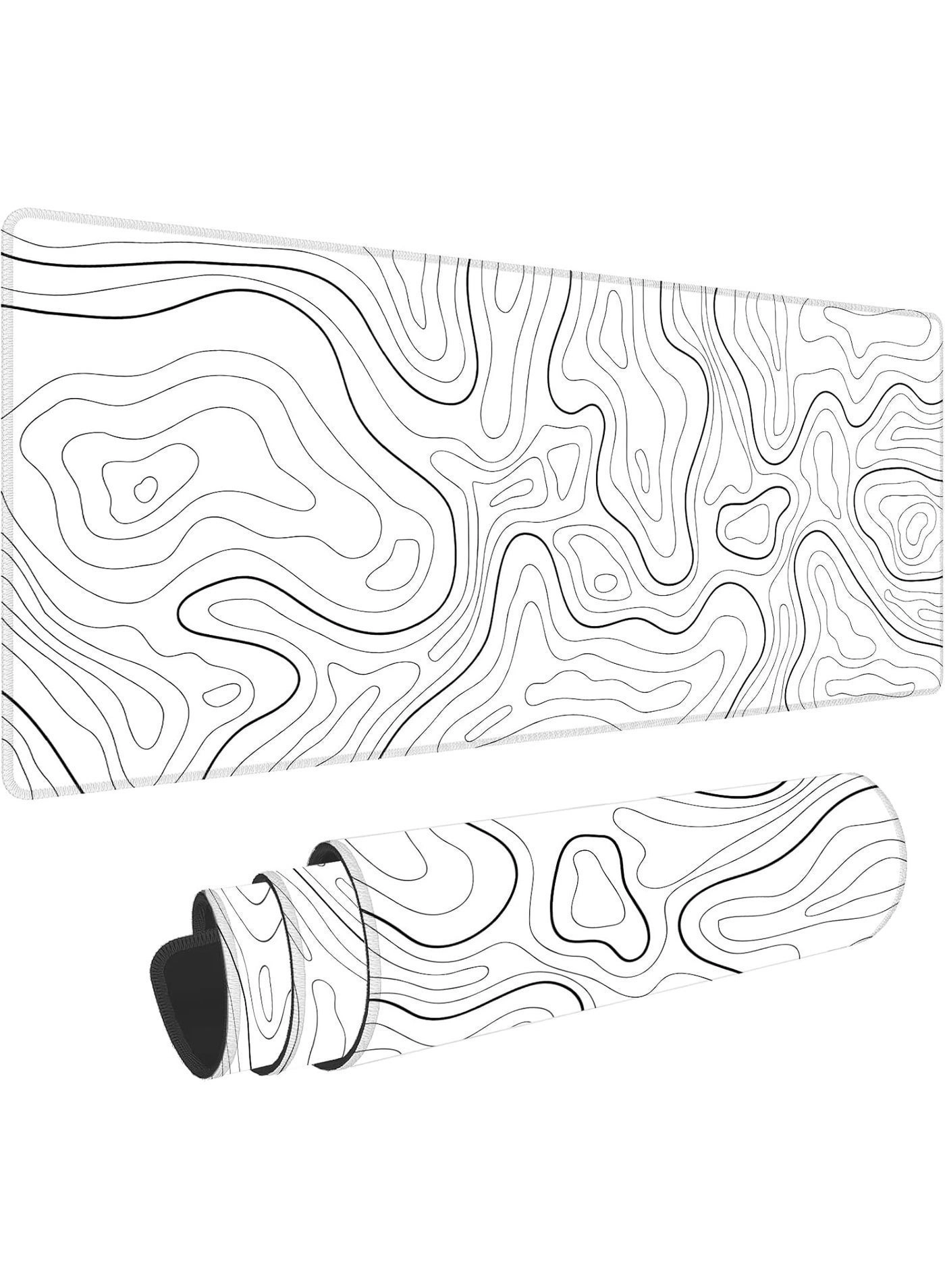 Nnewvante Super Smooth Minimalist Desk Mat Fabric Gaming Mouse Pad - 80x30 cm