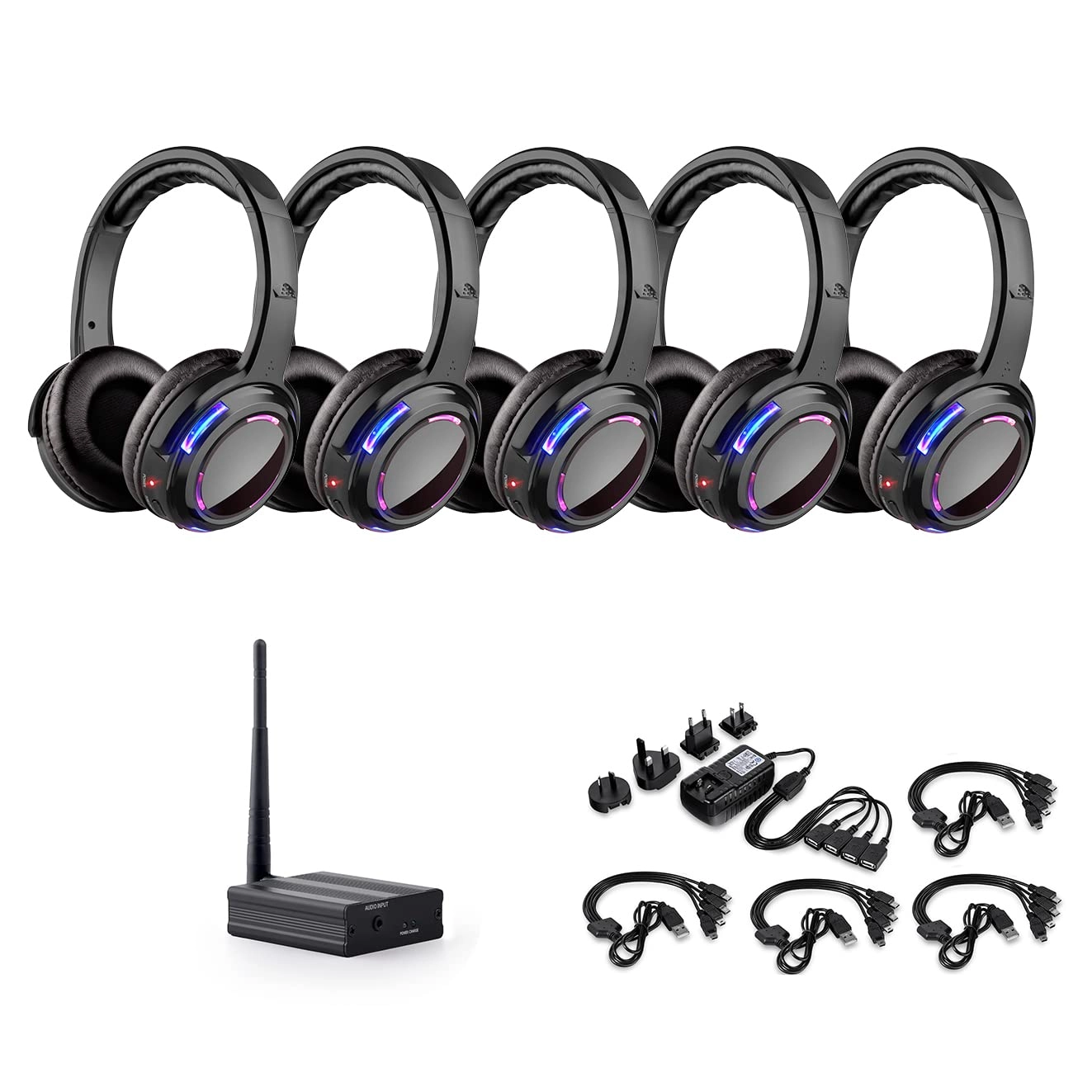 AYVVPII Silent UHF9-series Wireless Headphone + Transmitter