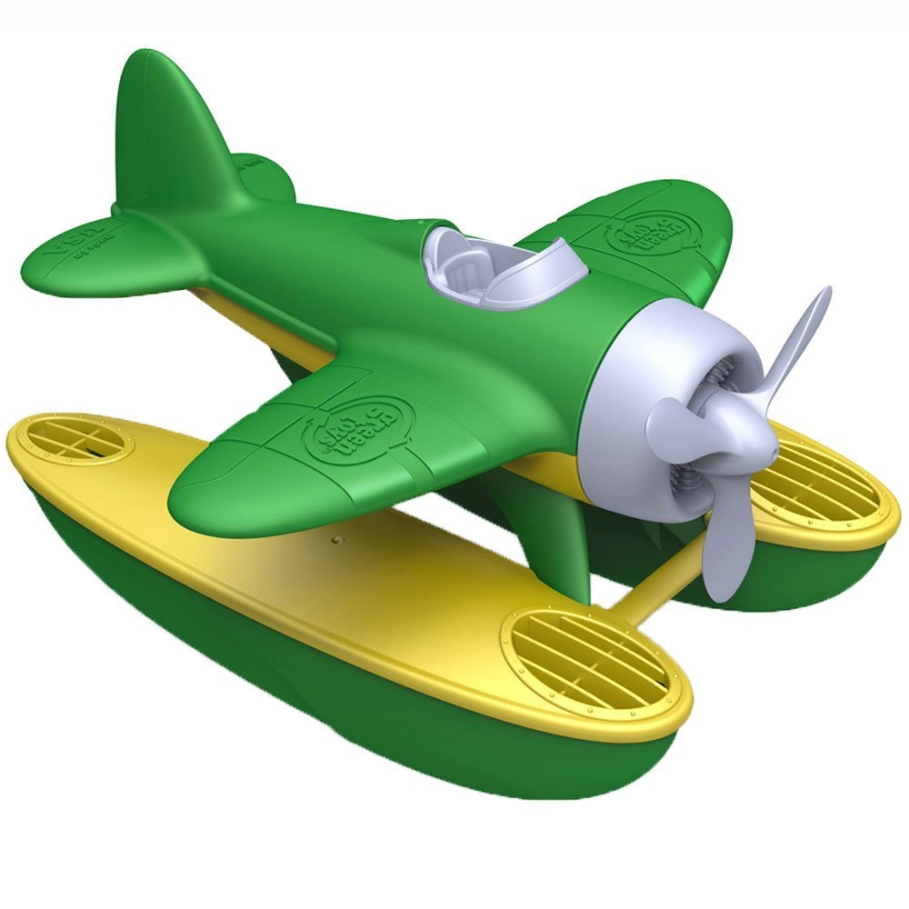 Seaplane - Green BPA Free Phthalate Free Floatplane 9 x 9.5 x 6 inches