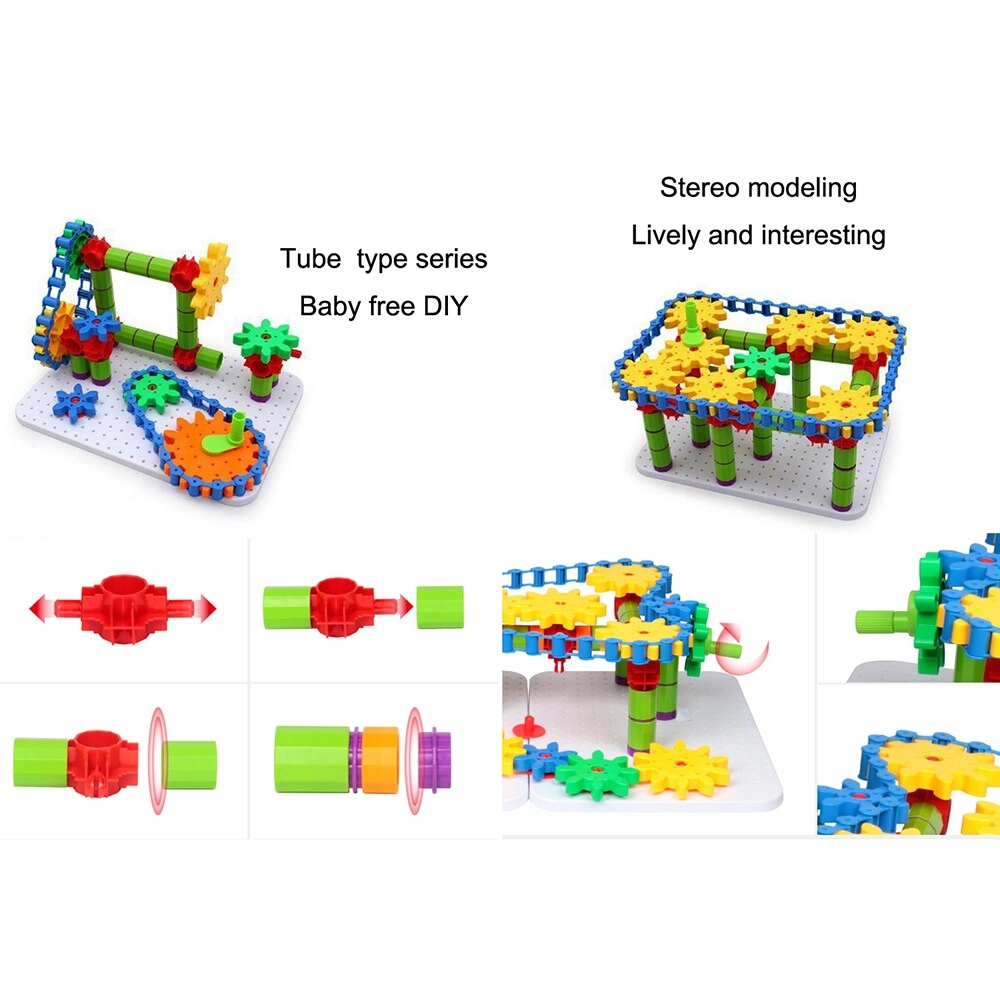 Gear Shape Blocks - 170 pieces