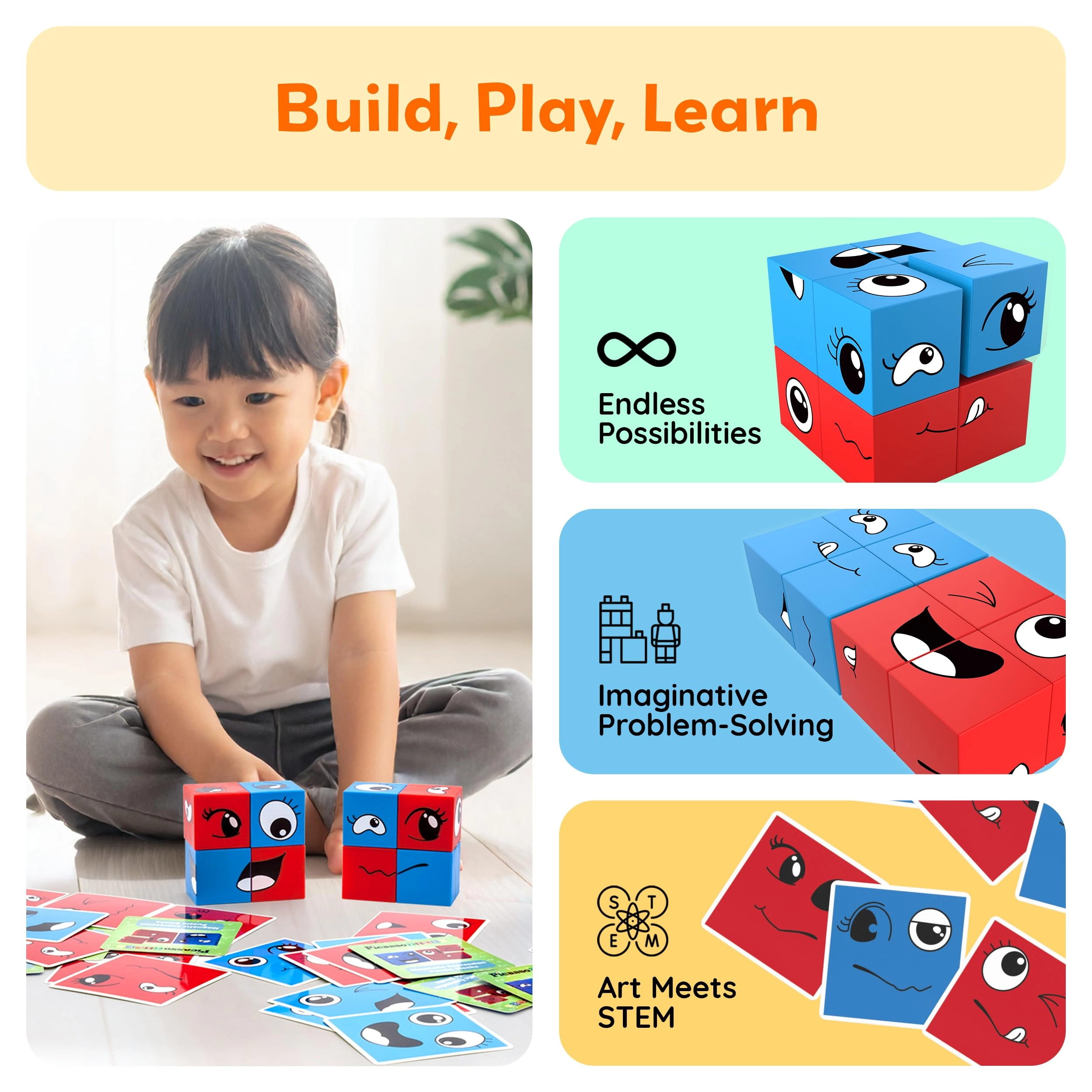 Magnetic Expression Puzzle - 36 pcs