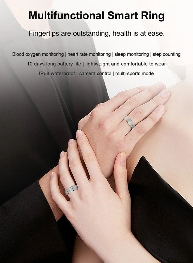 Fitness Tracker Smart Ring - Waterproof 24 hour 20.7mm